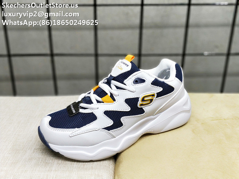 Skechers D'Lites Unisex Sneakers White Blue Yellow 35-44